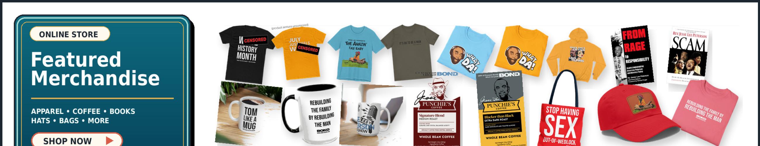 Visit Jesse Lee Peterson.shop